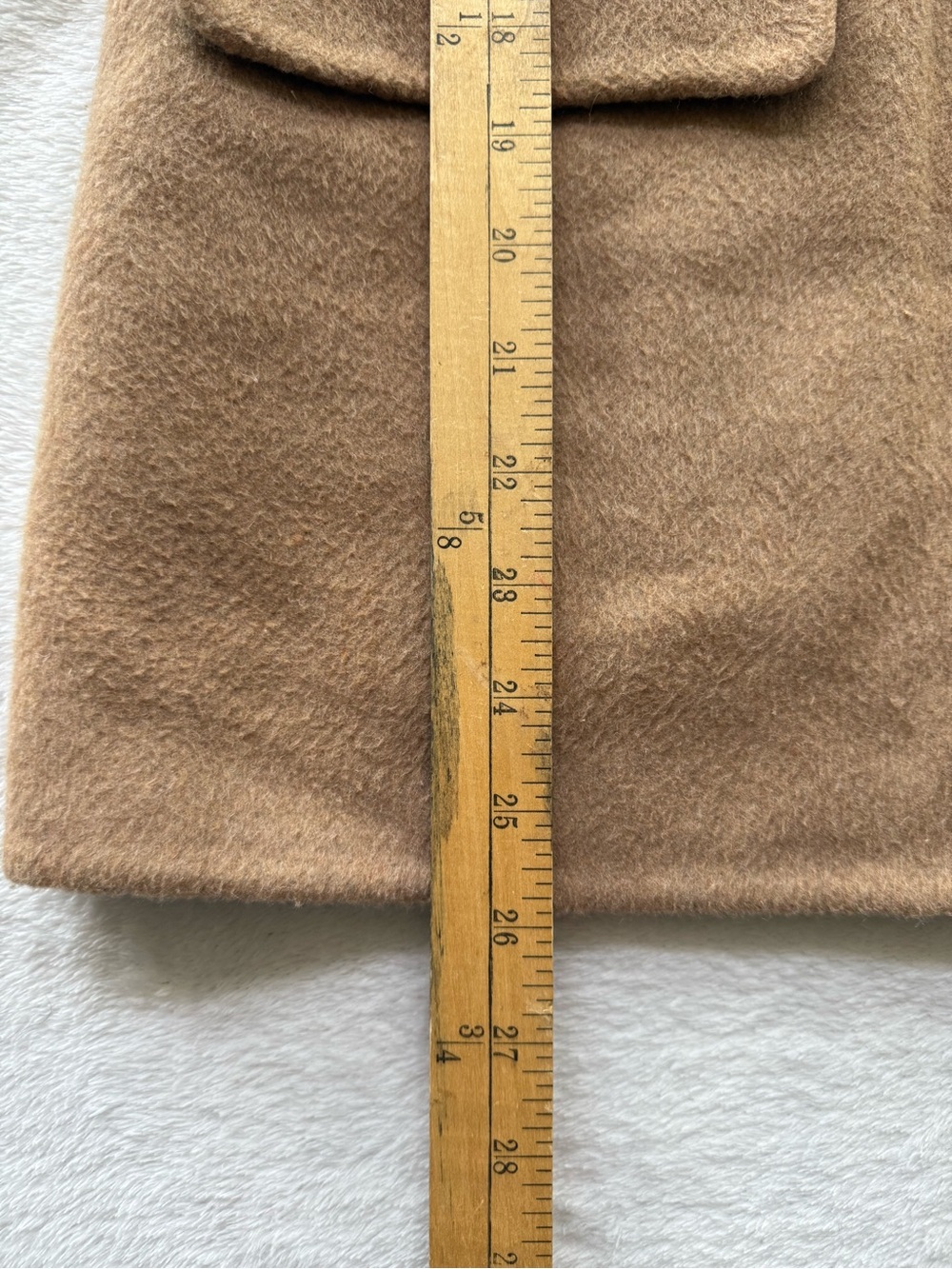 Abercrombie & Fitch Camel Wool-Blend Pea Coat - Picture 4 of 9